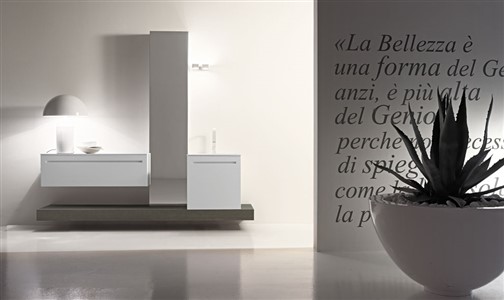 Design Bathrooms, Edonè, The highest expression of Made in Italy for bathroom furniture. - Bathroom furniture, modular design, quality materials and workmanship, friendly to the environment. Unique use of water-based paints. All Edonè collections are designed in modules, to give the customer the opportunity to build your own bathroom in a unique way. Modular design for a fully customized and tailored piece of furniture.